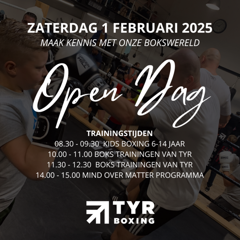 Kom naar de Open Dag van TYR Boxing!